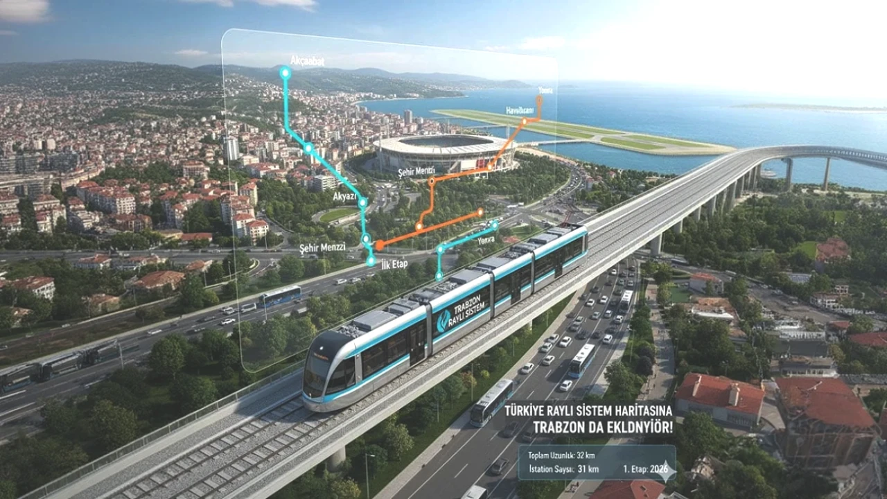 Trabzon'da Ulaşım Devrimi: 32 Kilometrelik Hat ve 31 İstasyon ile Konfor Artıyor!
